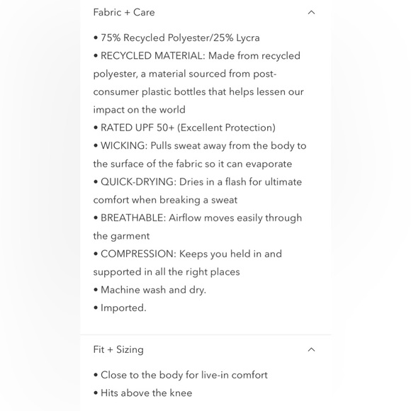 NWT-Athleta Black Ultimate Ease Dress, Medium - Picture 6 of 7